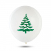 Set baloane de Crăciun – roșu, alb, verde – cu motive festive – 10 bucăți / pachet