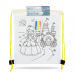 Sac de Sport Colorabil - Cu 4 Markere, 33 x 27 cm - 4 Modele