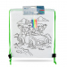 Sac de Sport Colorabil - Cu 4 Markere, 33 x 27 cm - 4 Modele