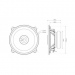  TR50C Set Difuzoare 13cm, 2 cai, coaxial MTX	