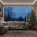 Decor Luminos Crăciun - Șir Lumini LED - 15 m - 600 LED - 220-240 V - 6 W - Cablu Transparent