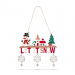 Decorațiune suspendabilă din lemn – cu clopoței – 23 x 20 cm – 2 modele