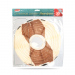 Lampion decorativ din hârtie – model ren – Ø30 cm – maro/alb