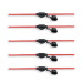 Set suport siguranță auto etanșe Carguard - 5 buc – cablu 22 cm cupru 1 mm² – max 15A