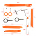 Trusa chei demontare interior auto, radio auto 12 piese