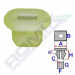 CLIPS MENTINERE FATA PORTIERA, AL TREILEA STOP SET 10 BUC , C60104, Citroen, Peugeot, Dacia, Renault
